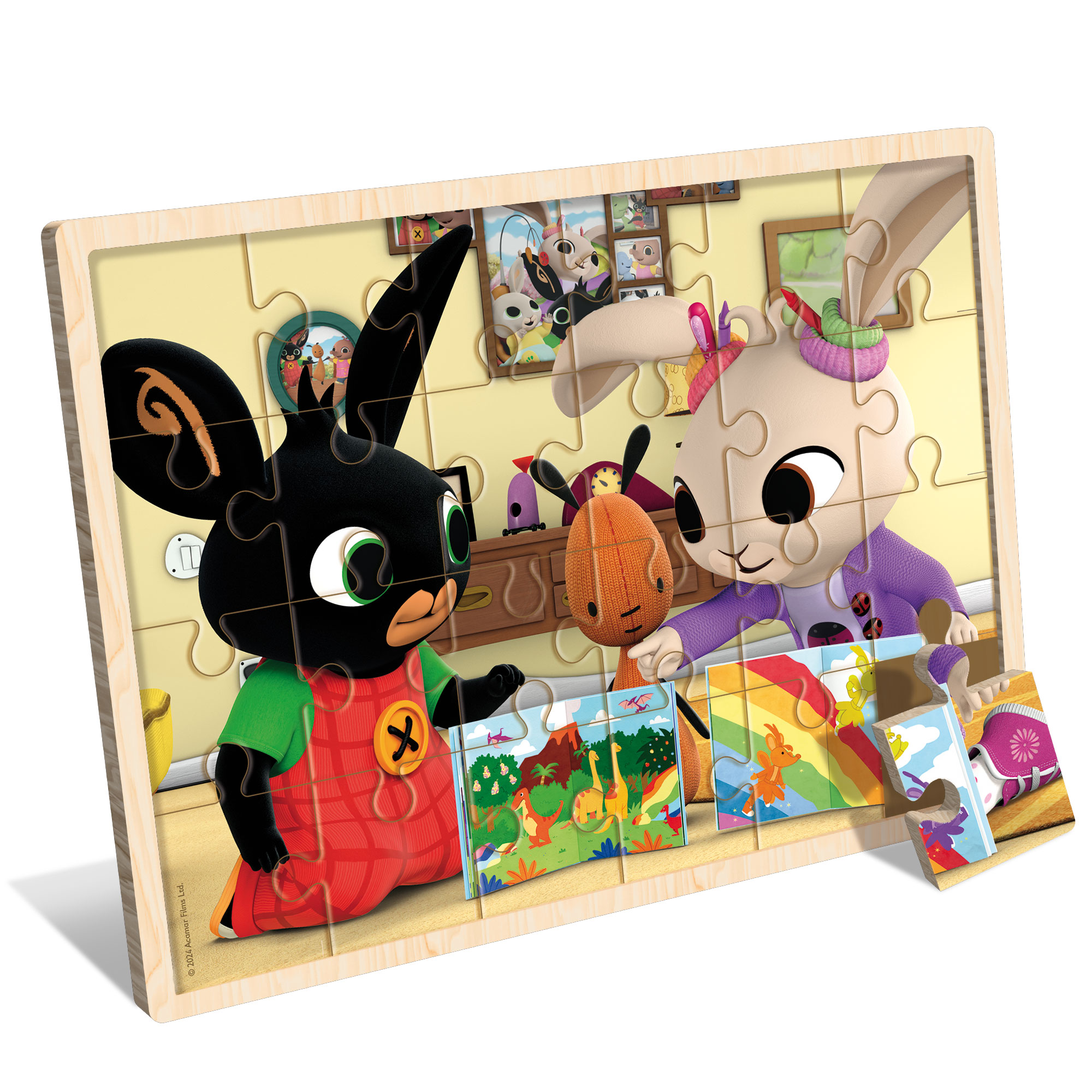 lisciani-bing-wooden-puzzle-24-puzzle-bois-enfant image 2