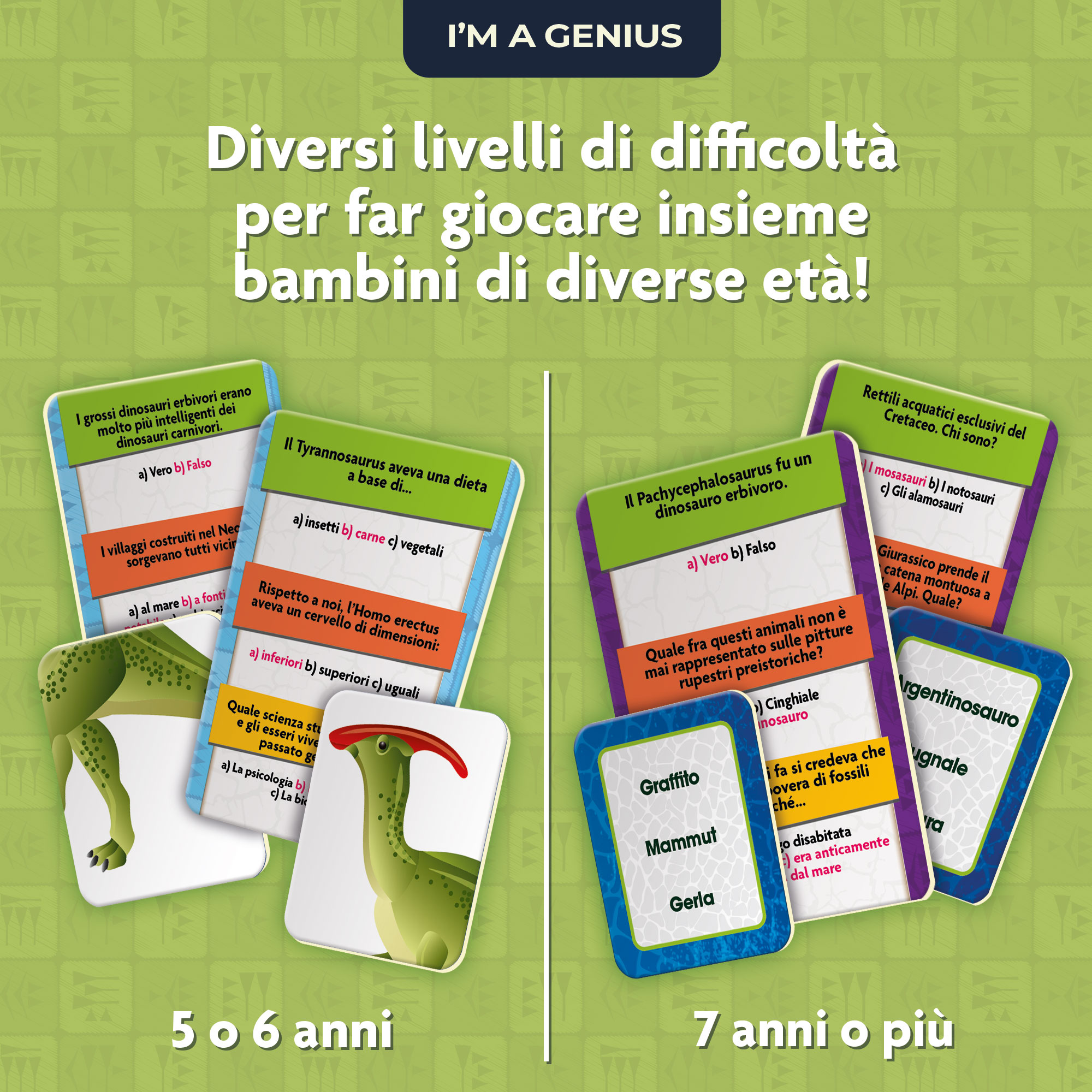 lisciani-i-m-a-genius-avventura-preistorica-jeu-de-parcours-quiz image 4