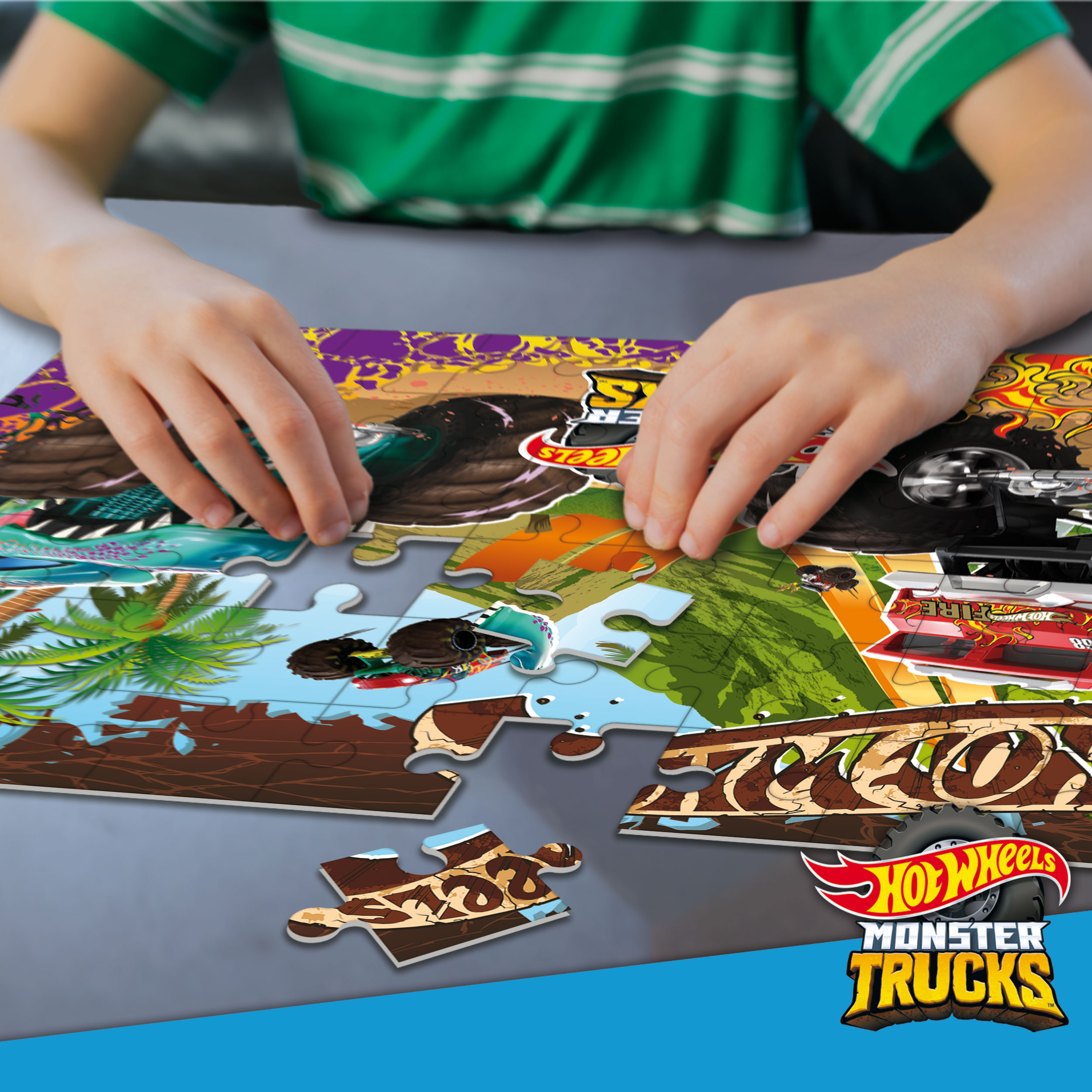 lisciani-hot-wheels-puzzle-plus-60-monster-trucks image 4