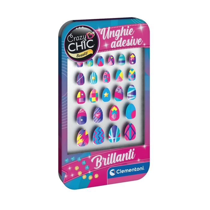 clementoni-crazy-chic-glamour-kit-24-faux-ongles-adh-sifs-enfant image 2