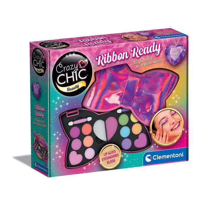 clementoni-crazy-chic-ribbon-ready-trousse-maquillage-fille image 1