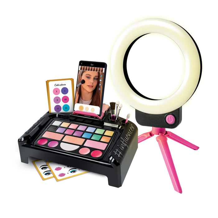 clementoni-crazy-chic-make-up-studio-avec-ring-light-et-support-smartphone image 2