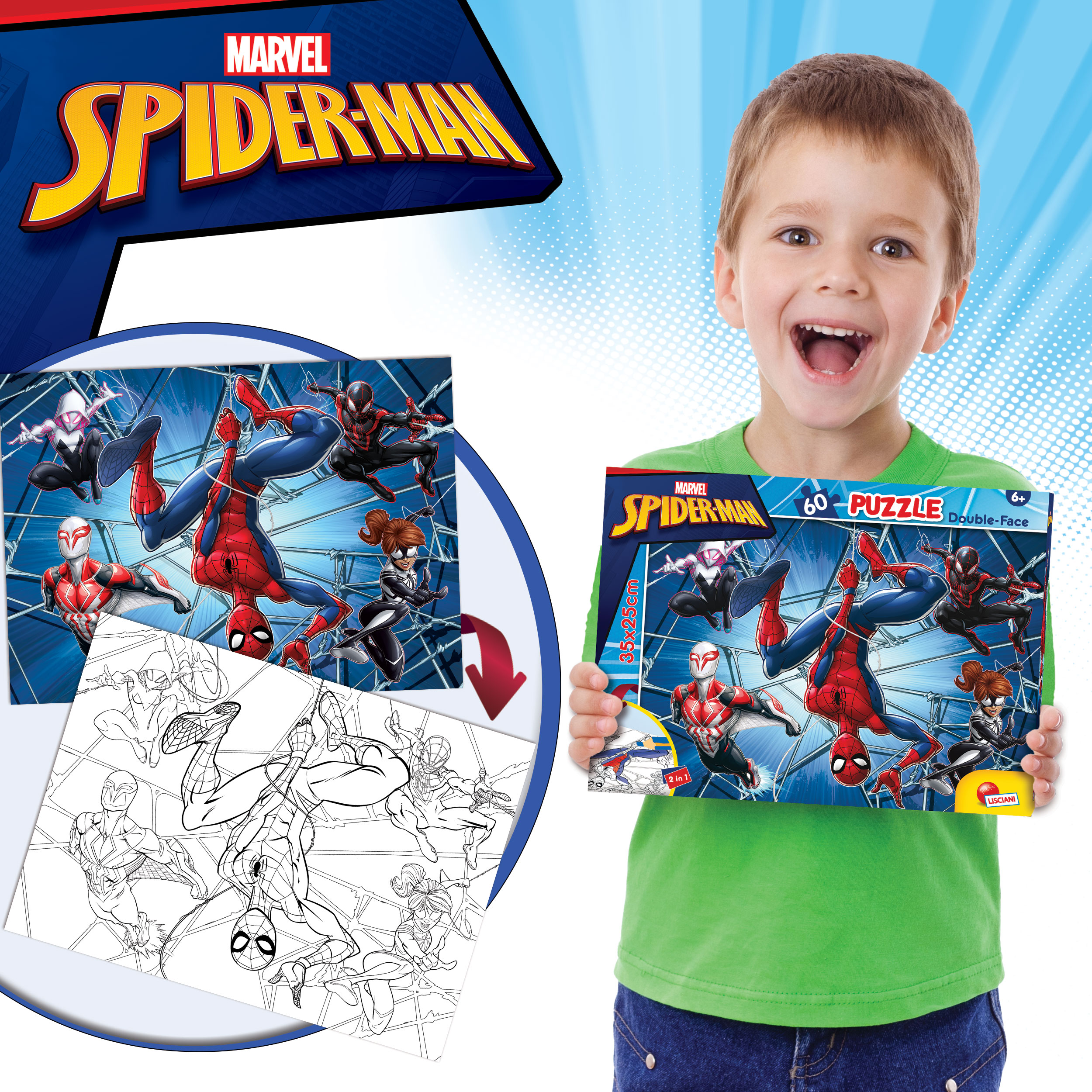 lisciani-marvel-puzzle-df-m-plus-60-spider-man-double-face image 4