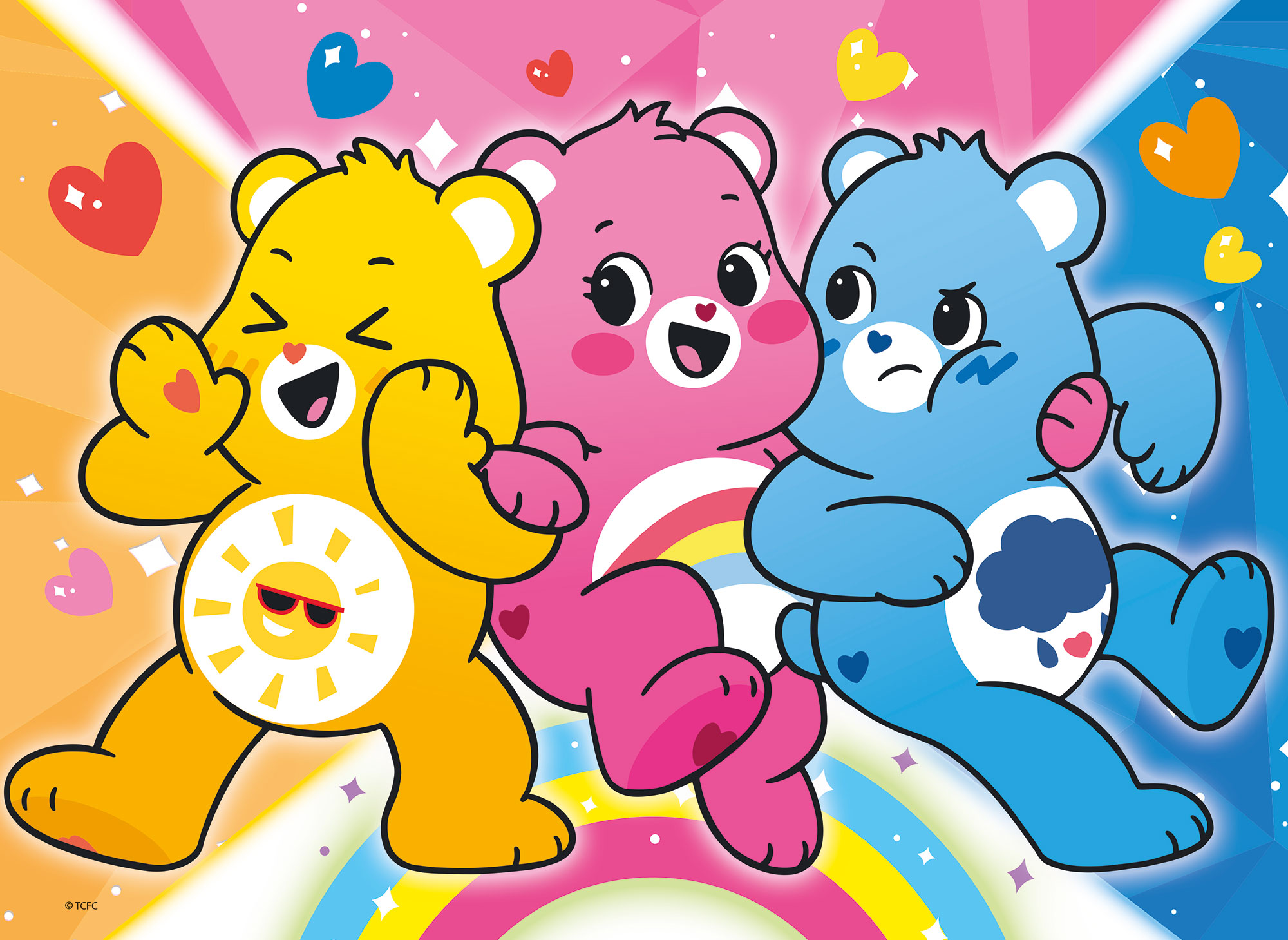 lisciani-care-bears-puzzle-double-face-maxifloor-4x48-puzzle-colorier image 5