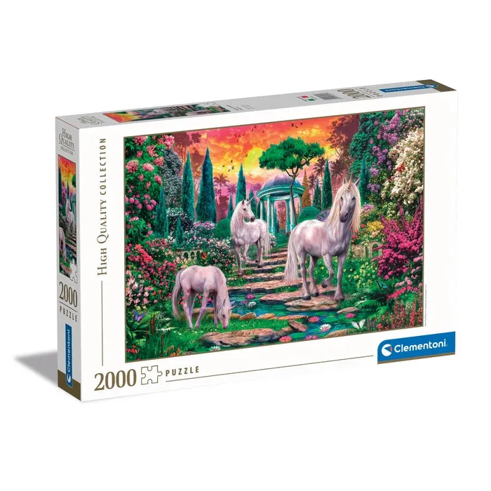clementoni-classical-garden-unicorns-puzzle-2000-pi-ces image 1