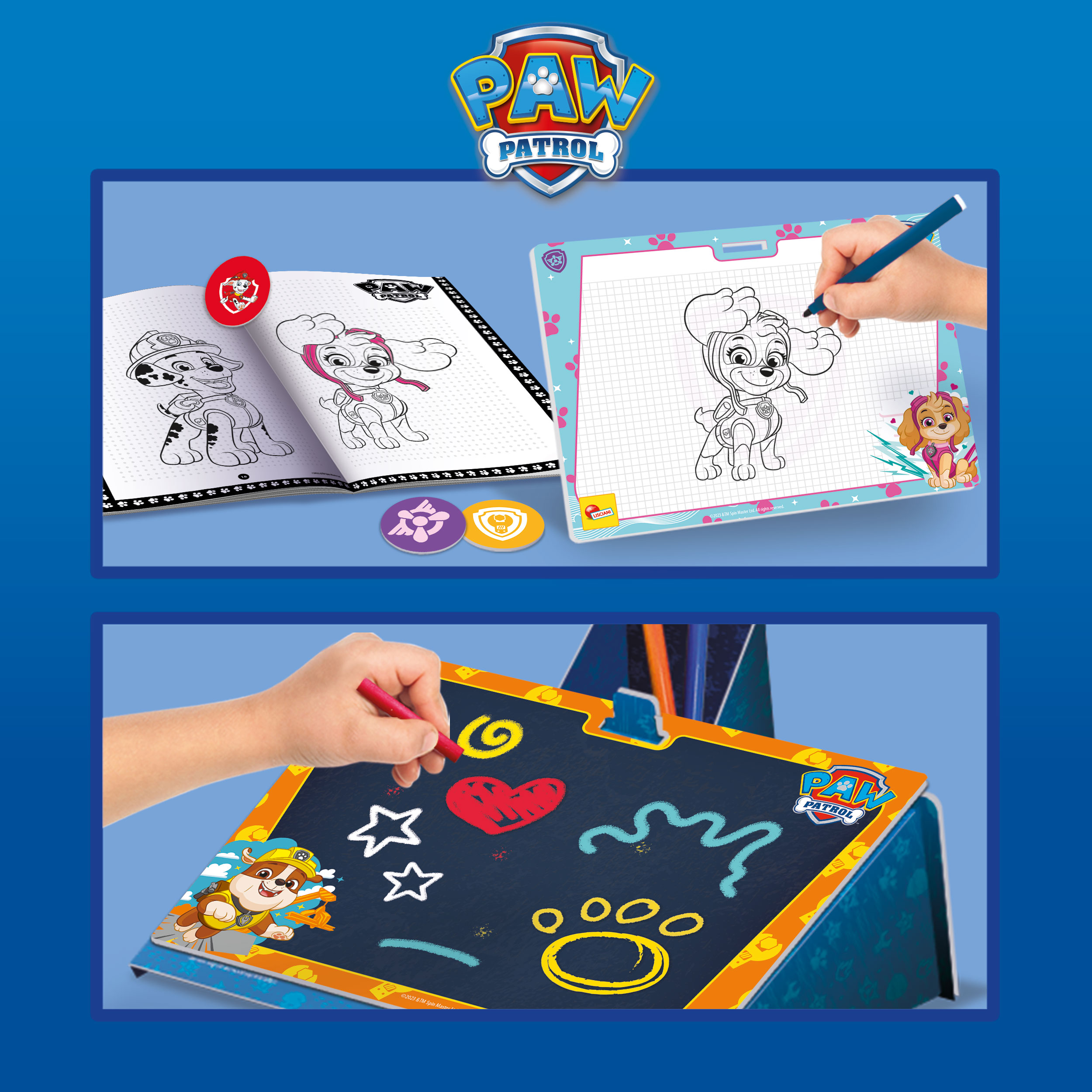 lisciani-paw-patrol-colouring-drawing-school-sac-dos-kit-dessin-pat-patrouille image 6