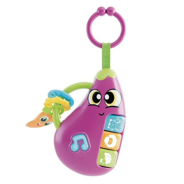 lisciani-carotina-baby-eggplant-hochet-musical-b-b image 1