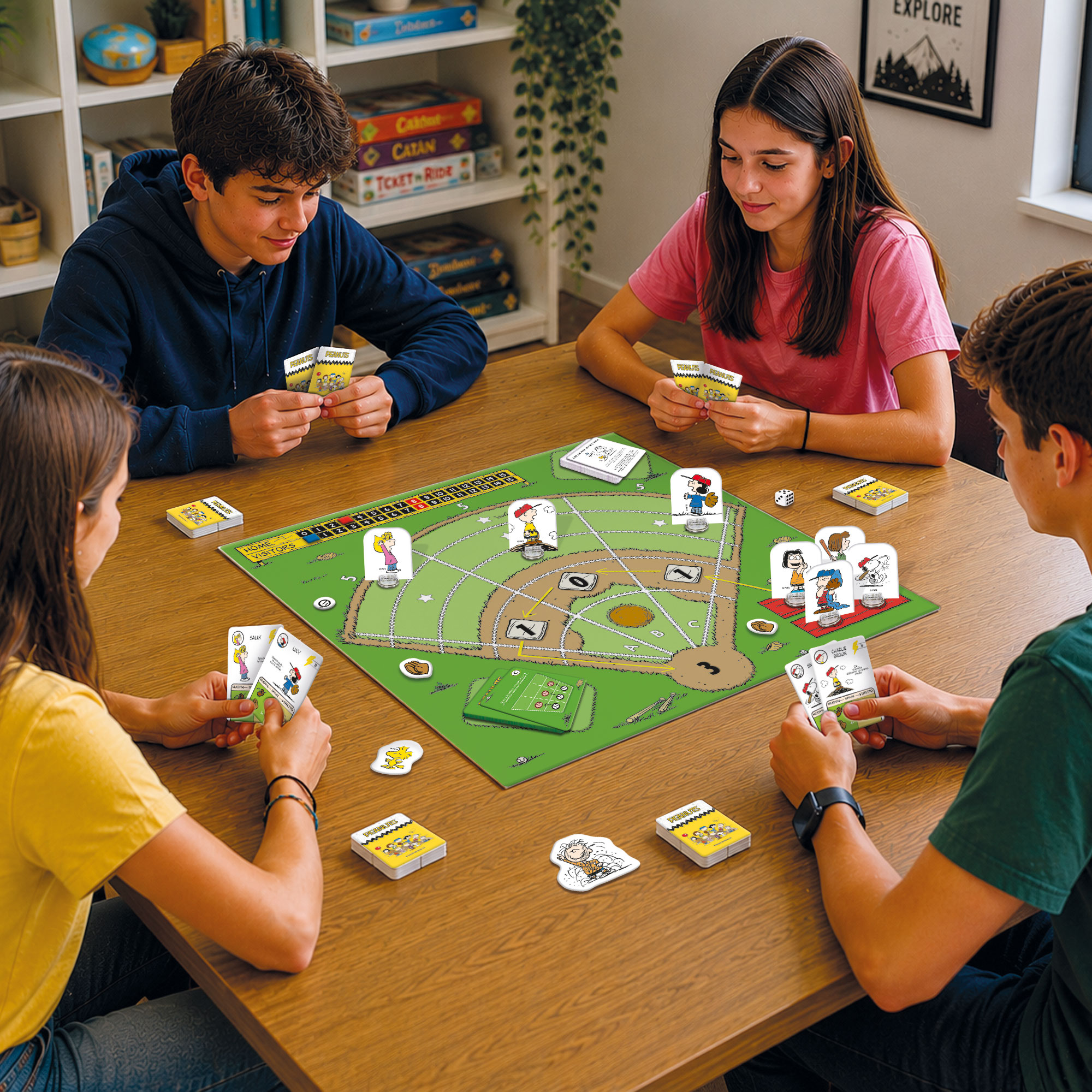 lisciani-peanuts-board-game-la-partita-impossibile-jeu-de-plateau-baseball image 4