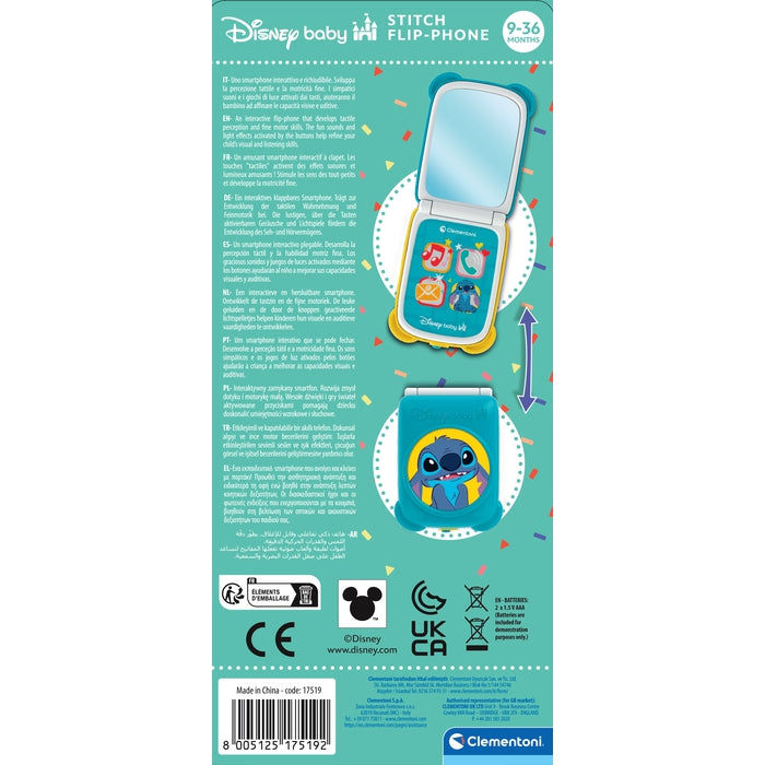 clementoni-disney-baby-stitch-flip-phone-t-l-phone-clapet-b-b image 5