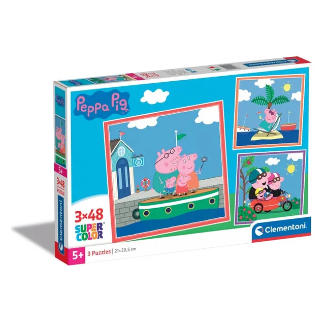 clementoni-peppa-pig-puzzle-3x48-pi-ces image 1