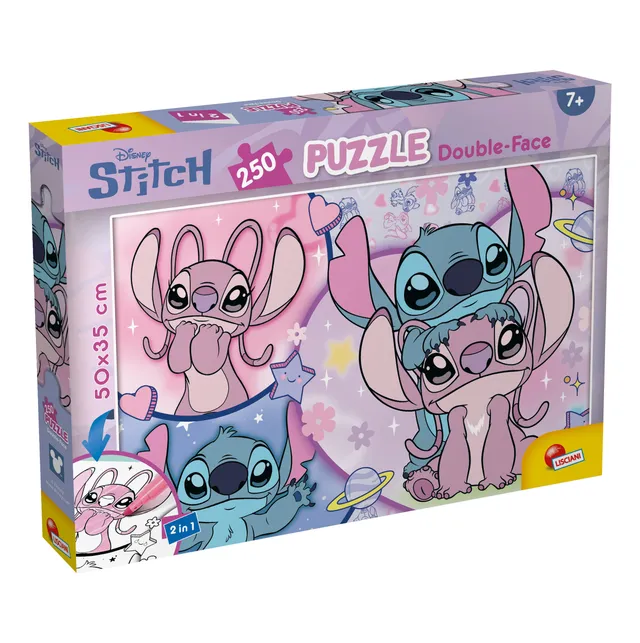 lisciani-disney-puzzle-df-plus-250-stitch-puzzle-250-pi-ces-colorier image 1