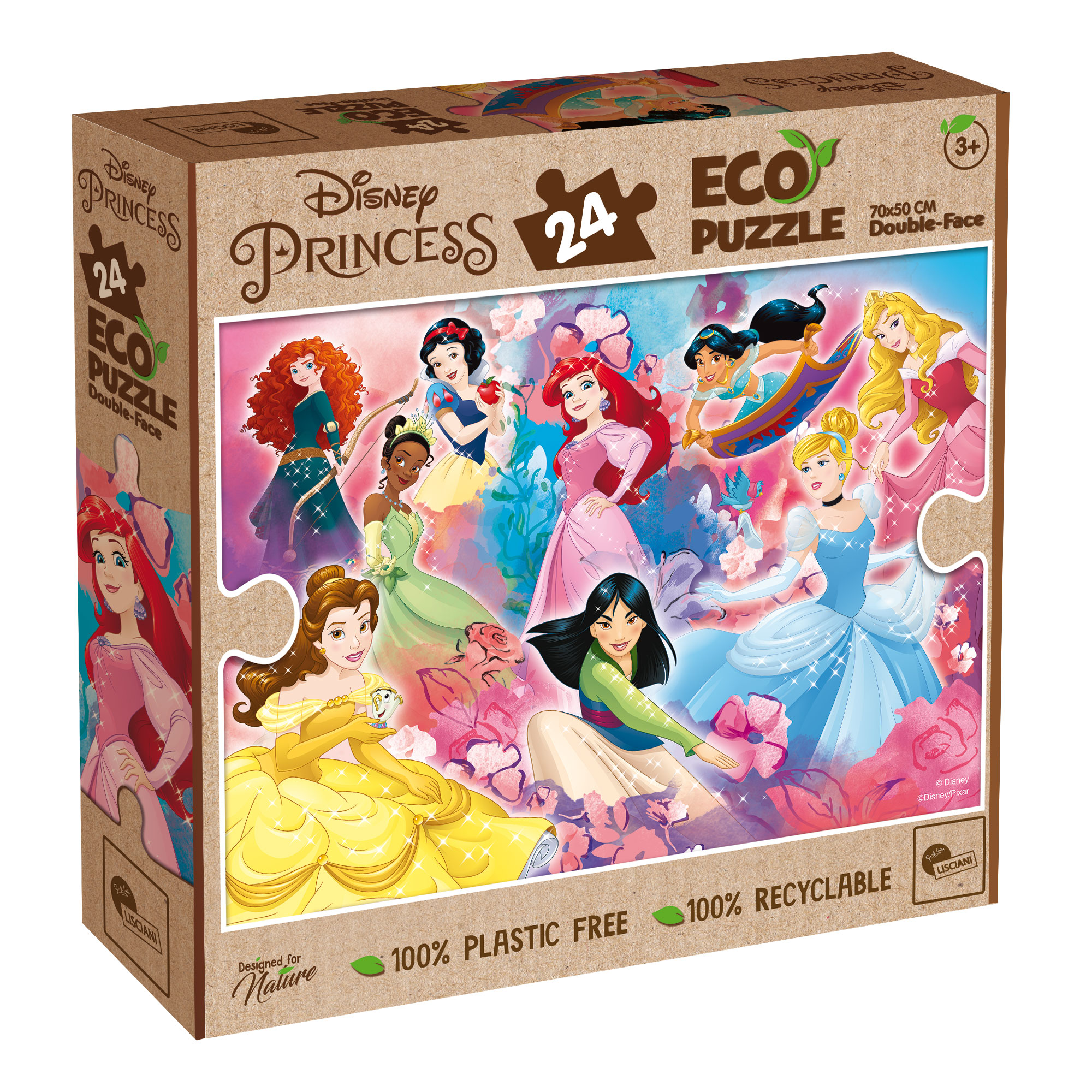 lisciani-disney-eco-puzzle-double-face-princess-24-pi-ces image 1