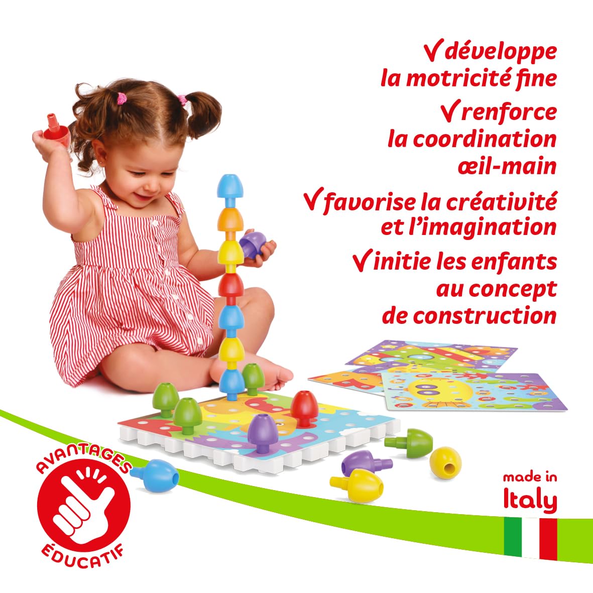 quercetti-jumbo-peggy-45-pi-ces-jeu-de-construction-montessori-2-5-ans-9-plaques image 7