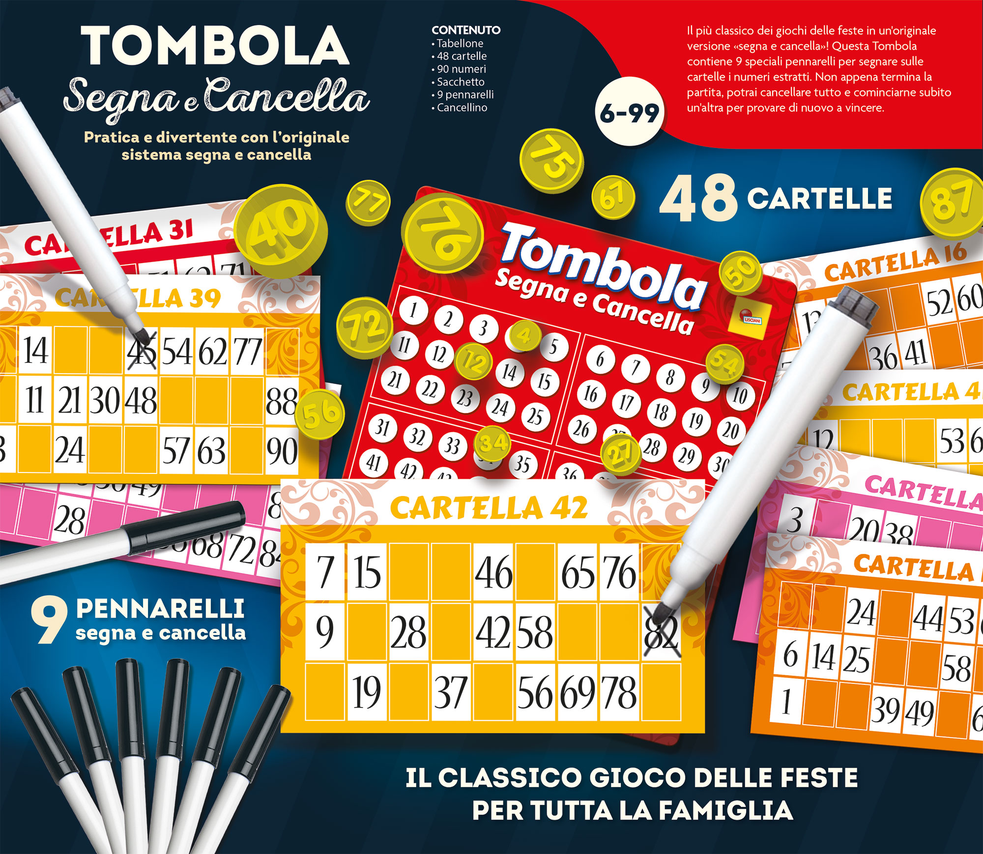 lisciani-ludoteca-tombola-effa-able-48-cartons-loto-de-f-tes-avec-feutres image 3