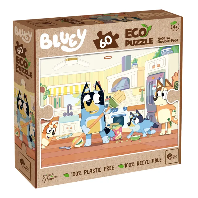 lisciani-bluey-co-puzzle-60-pi-ces-2-en-1-colorier image 1