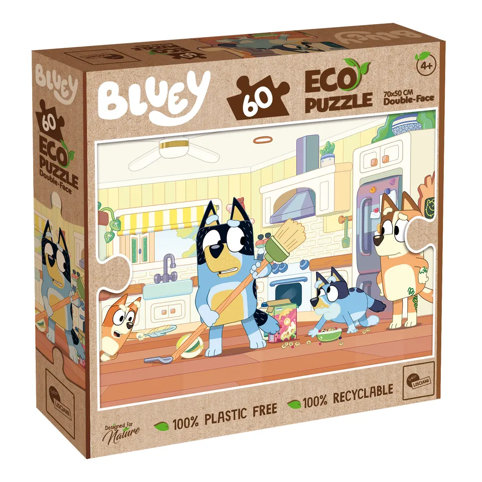 lisciani-bluey-co-puzzle-60-pi-ces-2-en-1-colorier image 1