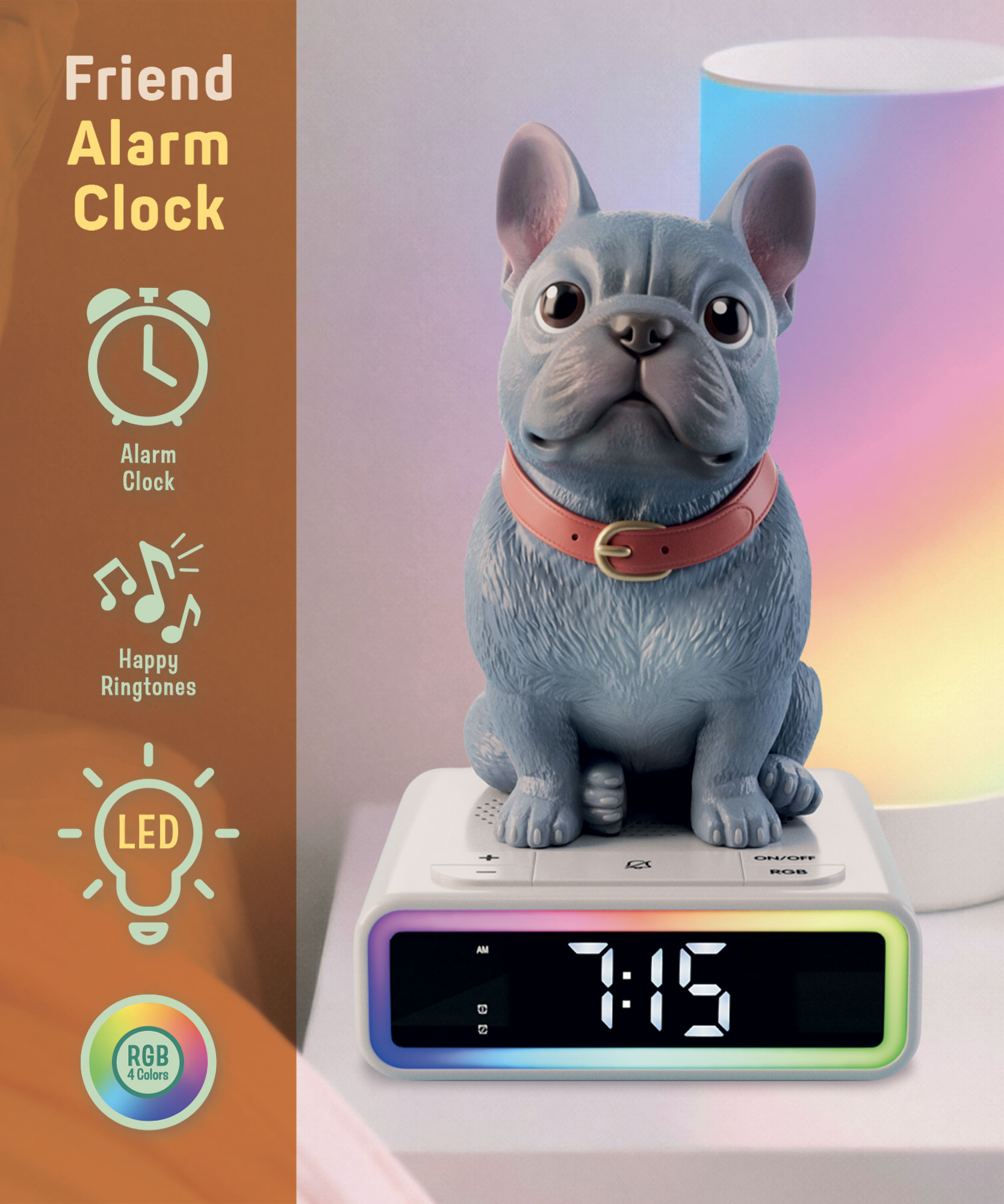 lisciani-rainy-days-bulldog-francese-r-veil-digital-lumineux-musical image 3