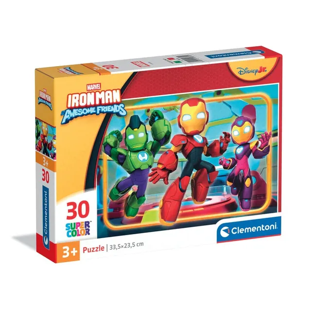 clementoni-iron-man-and-his-awesome-friends-puzzle-30-pi-ces-enfant image 1