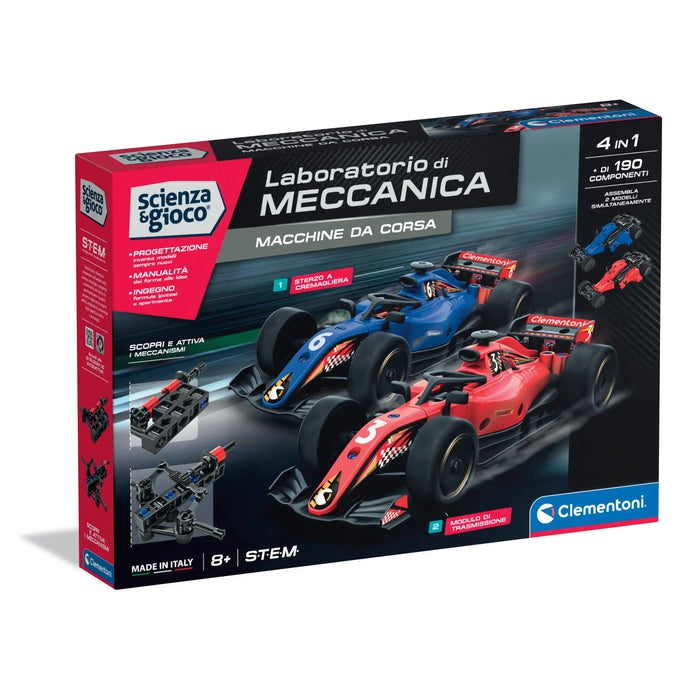 clementoni-science-jeu-build-macchina-da-corsa-2-en-1 image 1