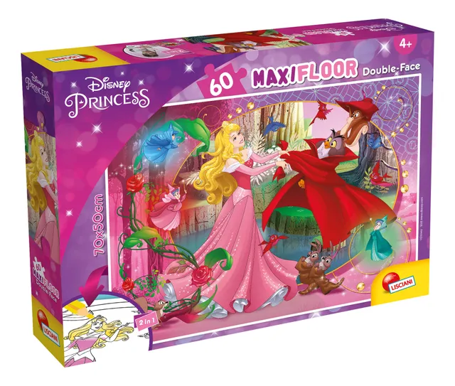 lisciani-disney-puzzle-df-maxi-floor-60-aurore-la-belle-au-bois-dormant image 1