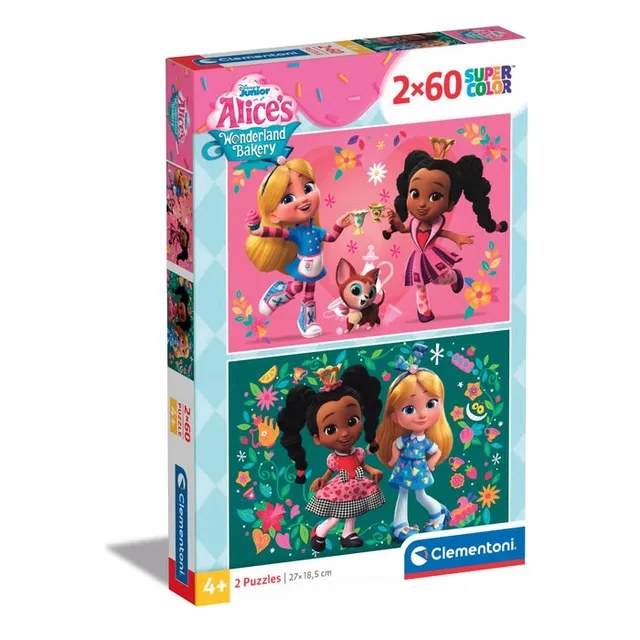 clementoni-alice-s-wonderland-bakery-puzzle-enfant-2-x-60-pi-ces image 1