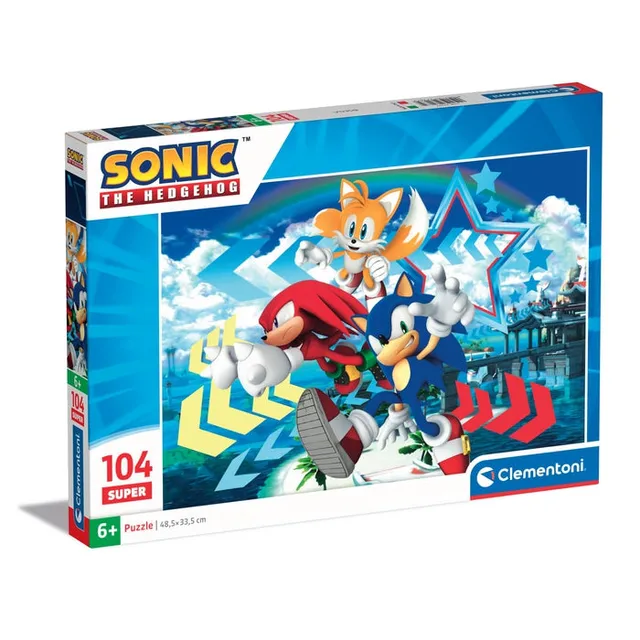 clementoni-sonic-puzzle-104-pi-ces-48-5-x-33-5-cm image 1