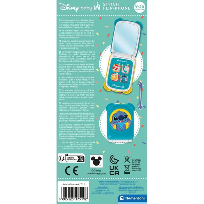 clementoni-disney-baby-stitch-flip-phone-t-l-phone-clapet-b-b image 6