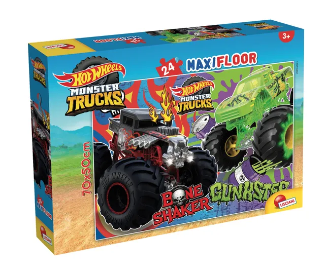 lisciani-hot-wheels-puzzle-maxifloor-24-monster-truck image 1