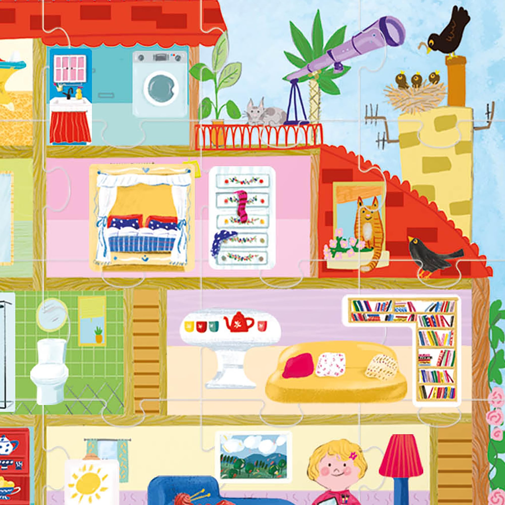 headu-giant-playset-puzzle-the-doll-house-puzzle-42-pi-ces-78-figures image 5