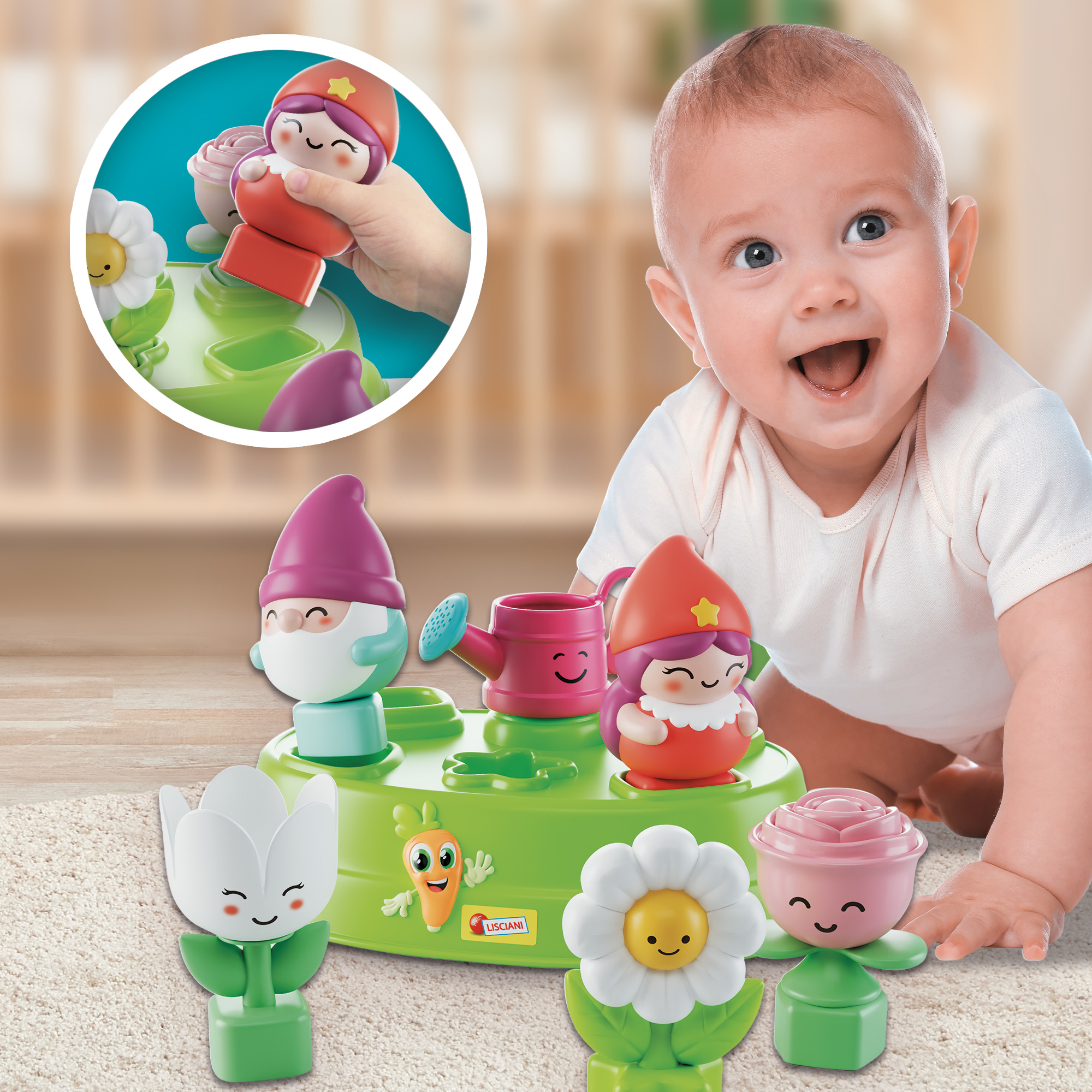 lisciani-carotina-happy-logic-gnomes-and-flowers-jeu-d-encastrements image 4