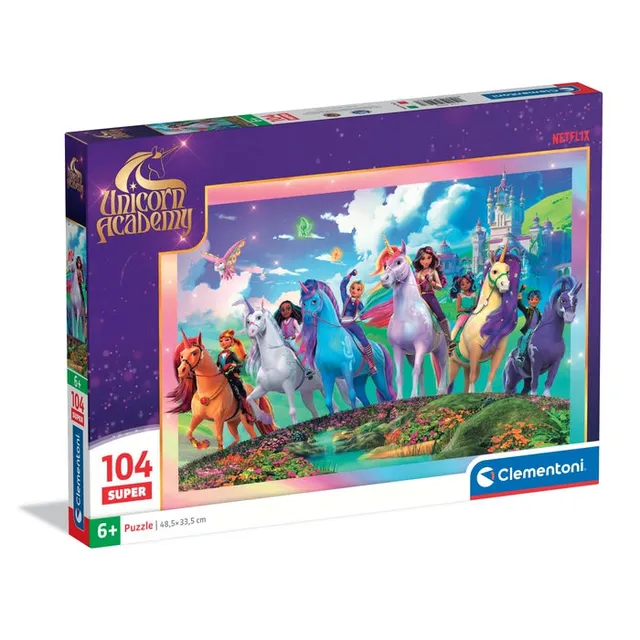 clementoni-unicorn-academy-puzzle-104-pi-ces-48-5x33-5-cm image 1
