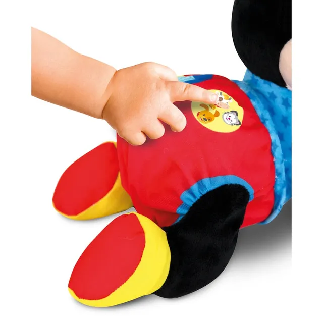 clementoni-disney-baby-baby-mickey-gattona-con-me-peluche-interactive-qui-rampe image 1