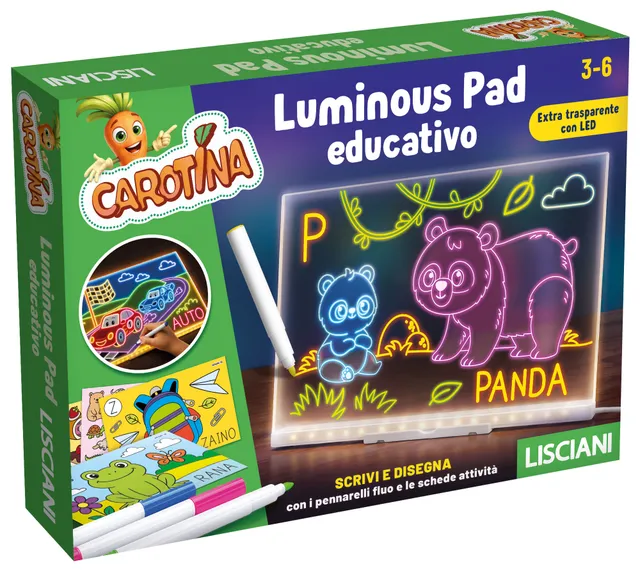 lisciani-carotina-luminous-pad-tablette-lumineuse-ducative image 1