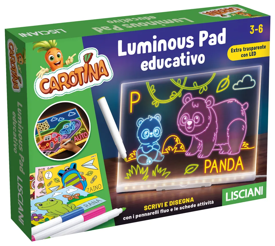 lisciani-carotina-luminous-pad-tablette-lumineuse-ducative image 1
