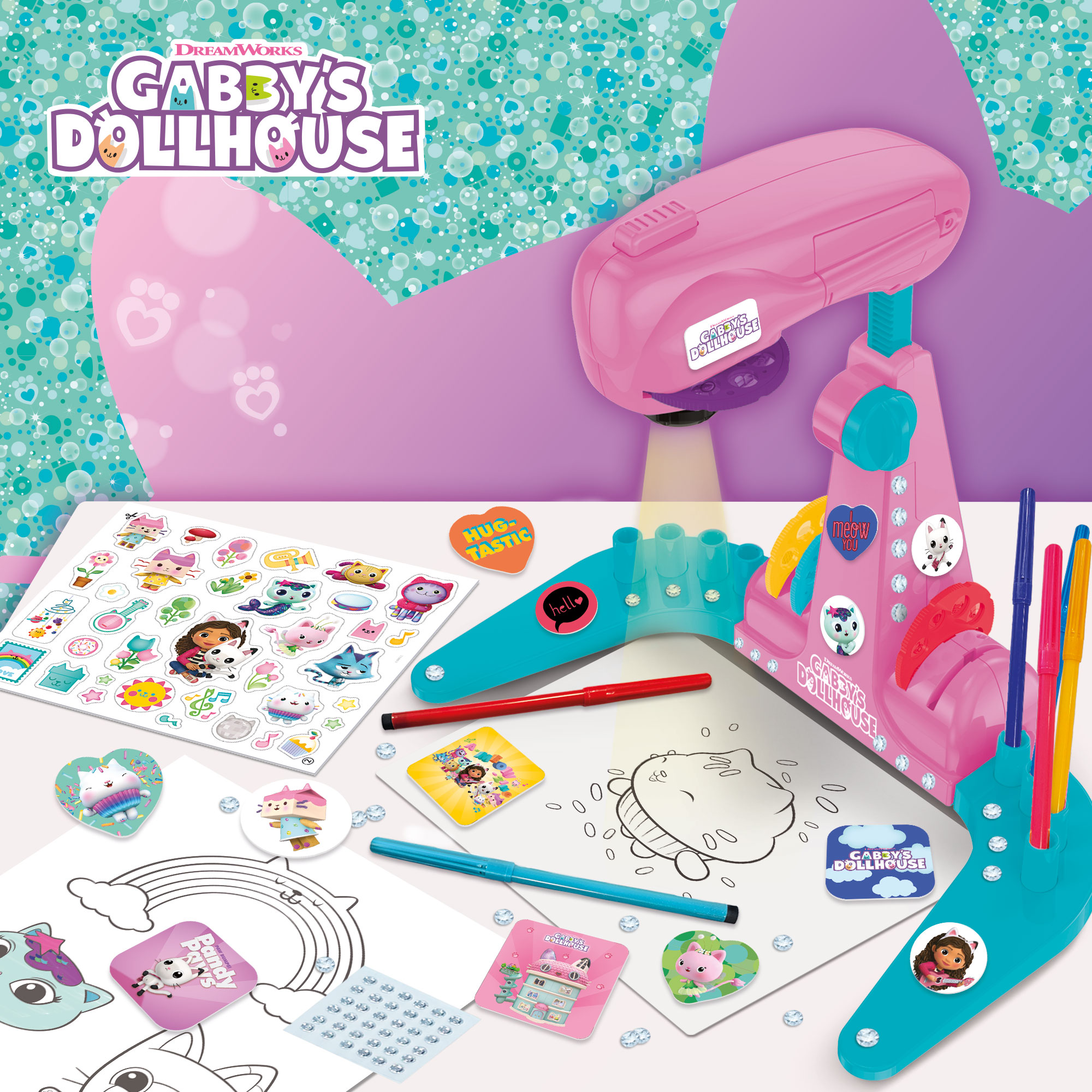 lisciani-gabby-s-dollhouse-projector-drawing-school-projecteur-dessin-led image 3