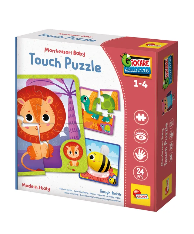 lisciani-montessori-baby-touch-puzzle-6-puzzles-tactiles-b-b image 1