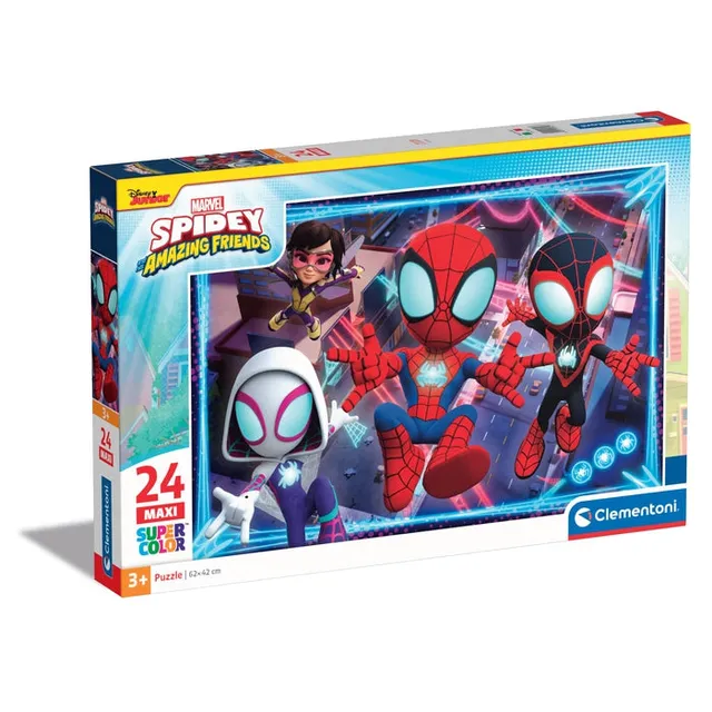 clementoni-spidey-and-his-amazing-friends-puzzle-24-maxi-pi-ces image 1