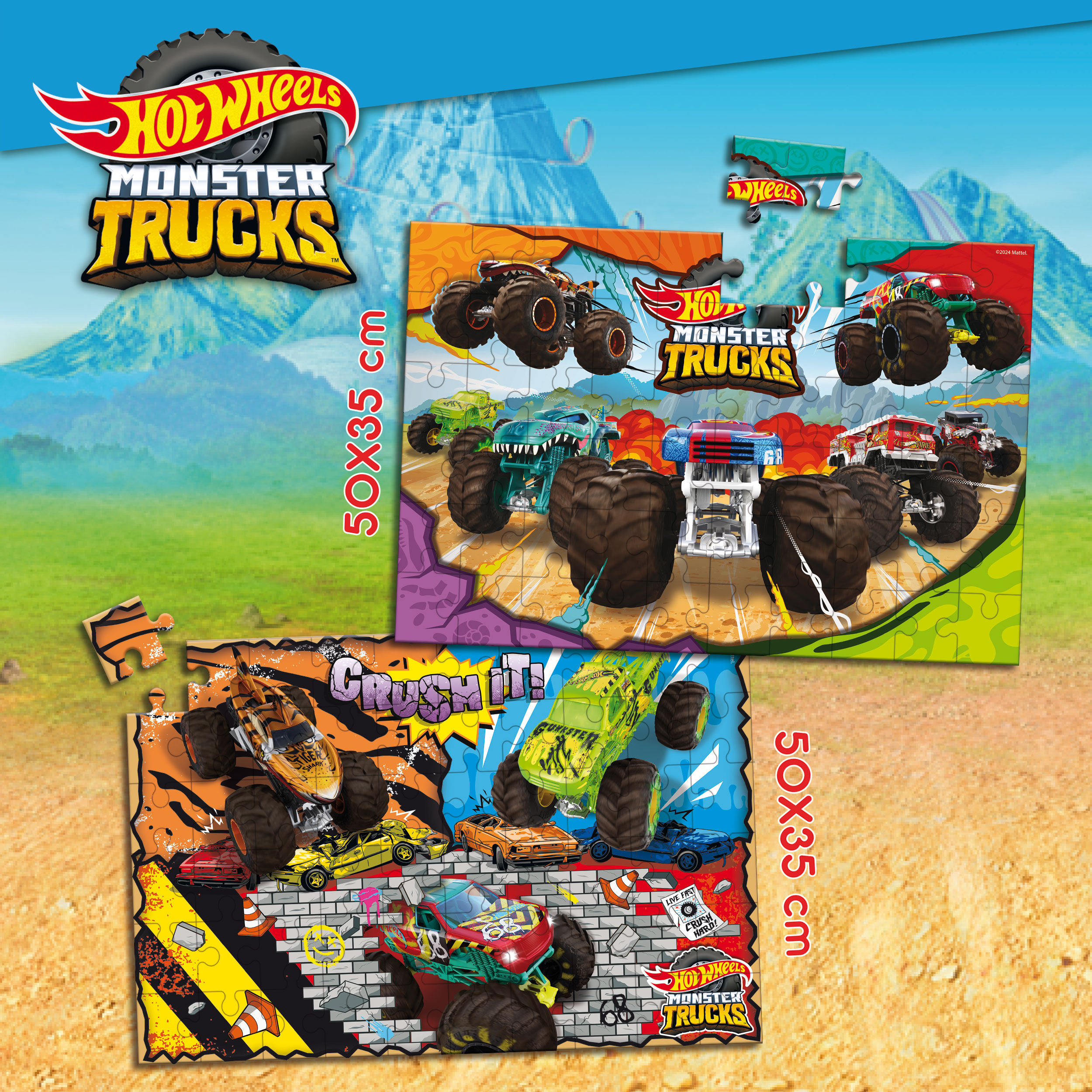 lisciani-hot-wheels-puzzle-maxifloor-2-x-60-pi-ces image 4