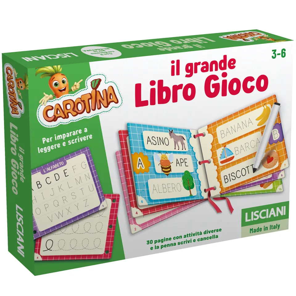 lisciani-carotina-le-grand-livre-jeu-lire-et-crire image 1