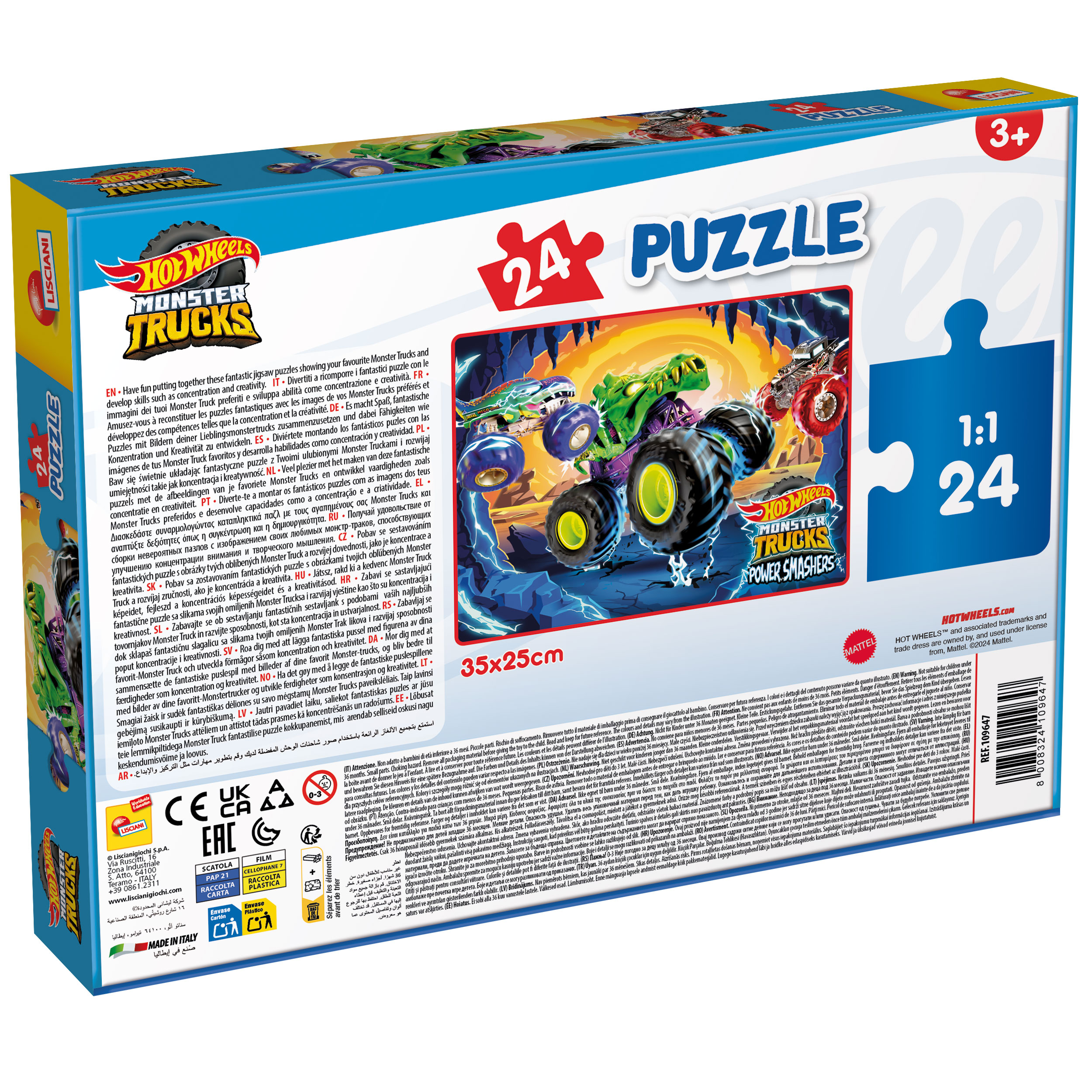 lisciani-hot-wheels-puzzle-m-plus-24-monster-truck image 3