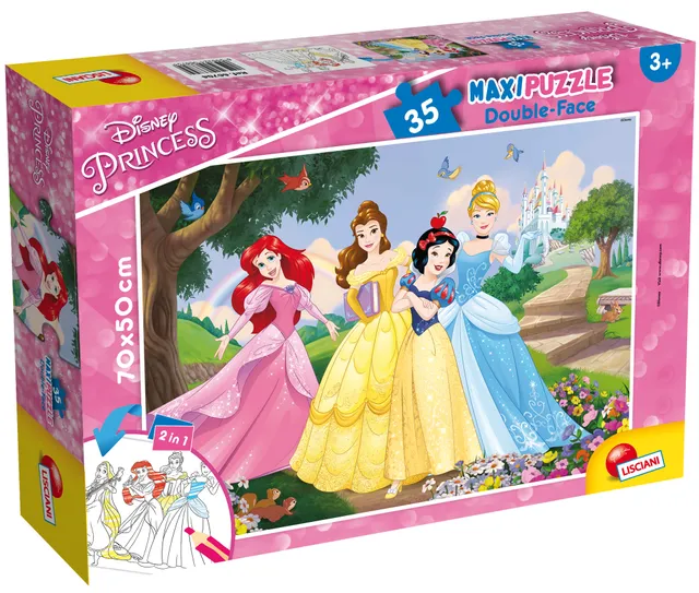 lisciani-disney-puzzle-double-face-maxi-floor-35-princess image 1