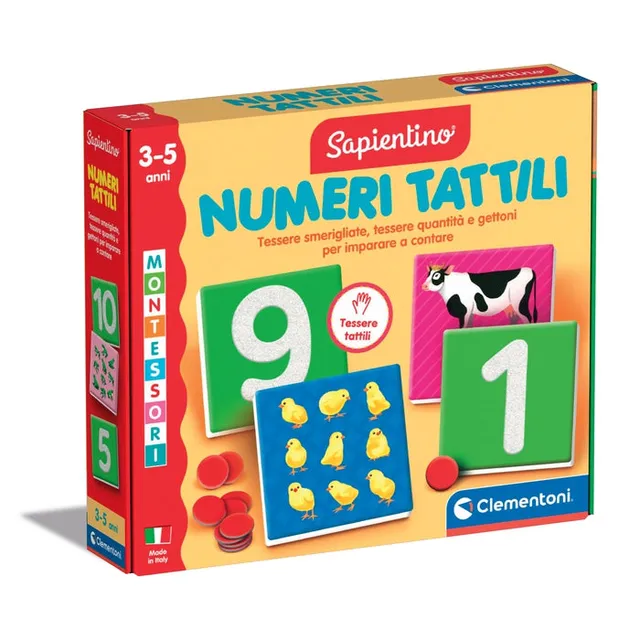 clementoni-sapientino-montessori-chiffres-tactiles-rugueux-4-6-ans image 1