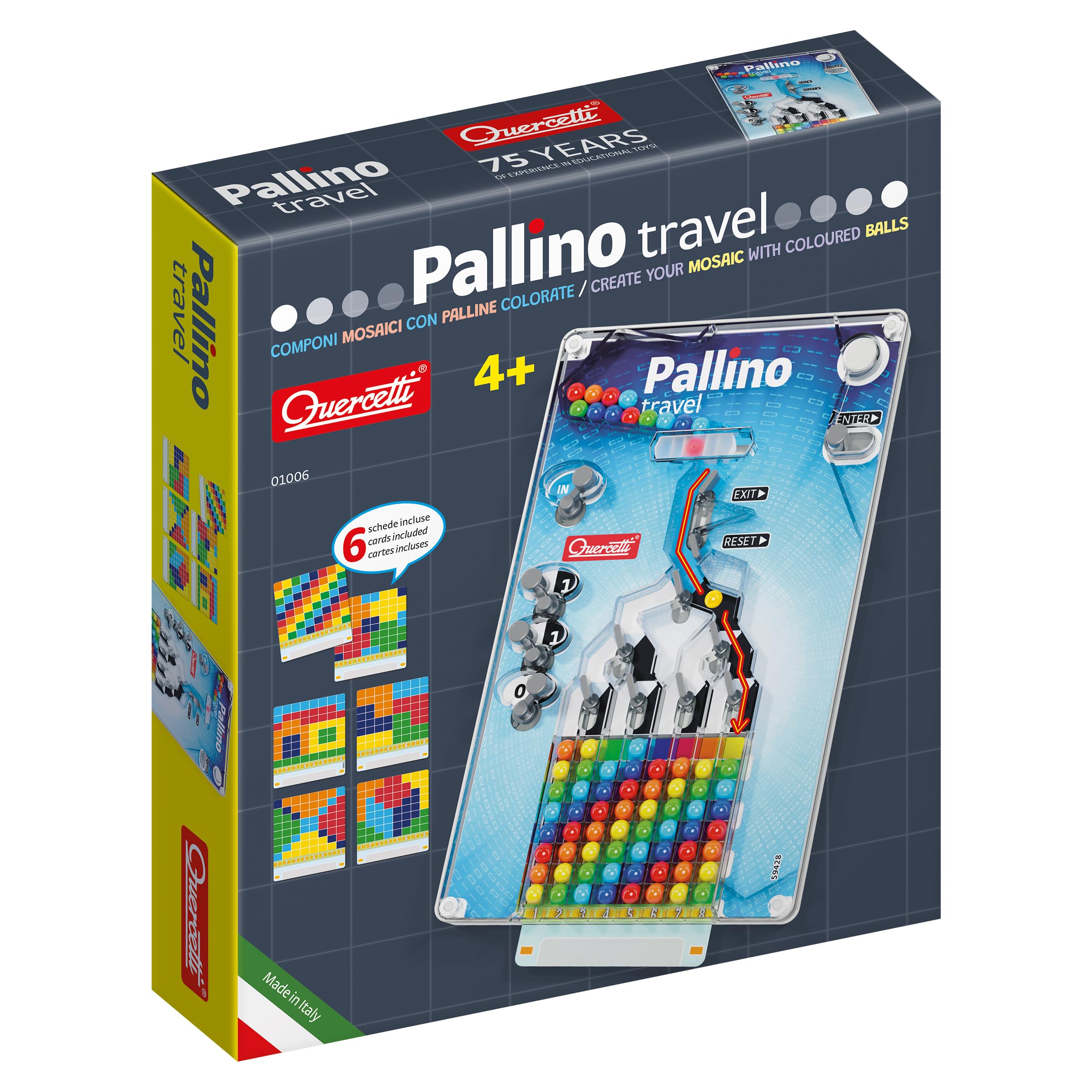 quercetti-mini-pallino-travel-jeu-de-voyage-mosa-que-billes image 1