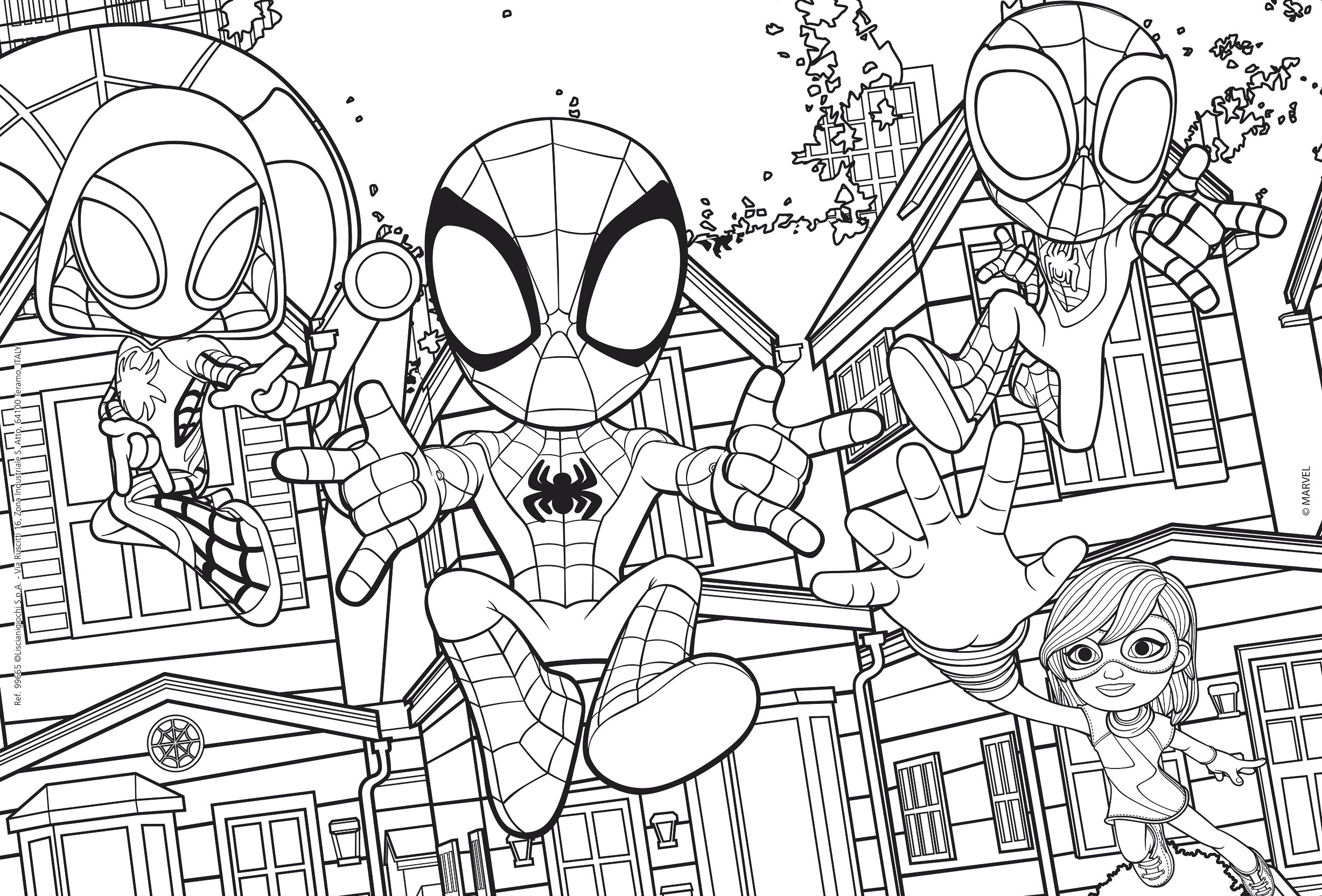 lisciani-marvel-puzzle-df-plus-24-spidey-this-is-a-team-puzzle-24-pi-ces-colorie image 3