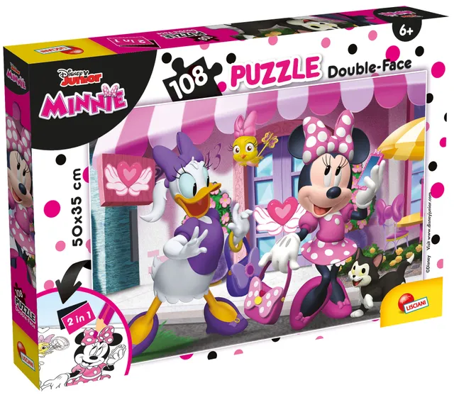 lisciani-disney-puzzle-double-face-plus-108-pi-ces-minnie image 1