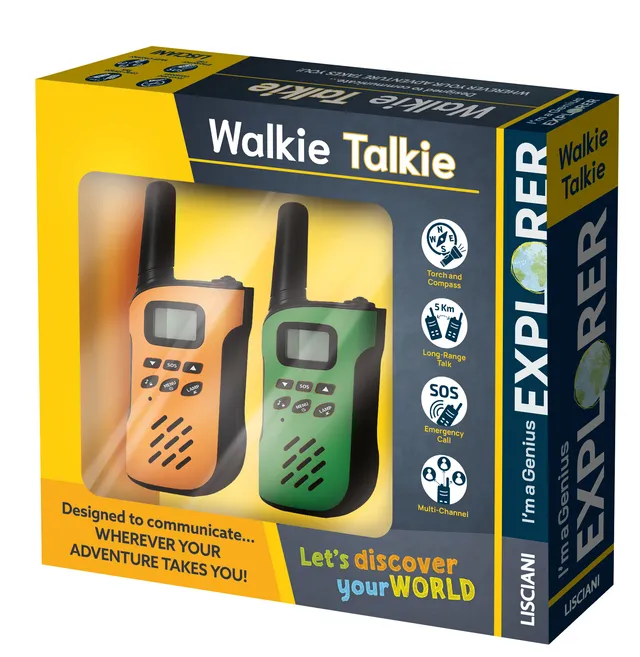 lisciani-i-m-a-genius-explorer-walkie-talkie-talkie-walkie-enfant-5-km image 1