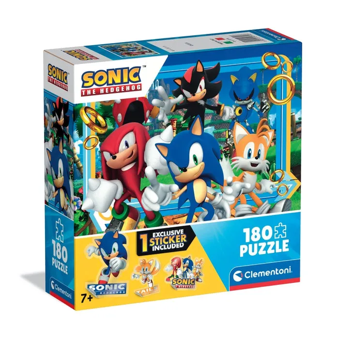 clementoni-sonic-puzzle-180-pi-ces-48-5-x-33-5-cm image 1