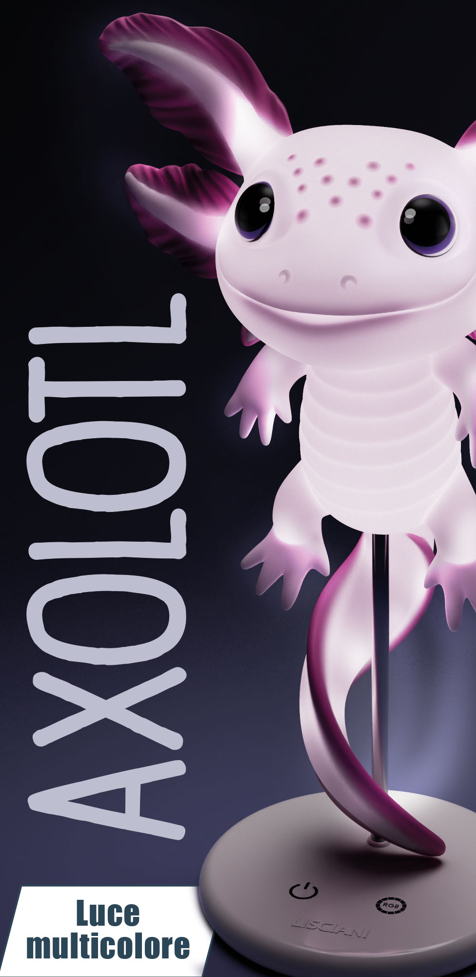 lisciani-rainy-days-lampe-led-axolotl image 4