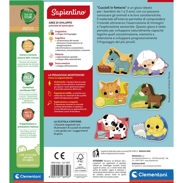 clementoni-montessori-cuccioli-in-fattoria-puzzles-animaux-de-la-ferme image 6