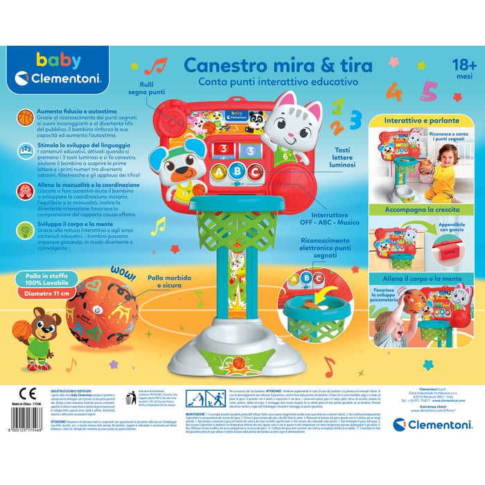 baby-clementoni-panier-mire-et-tire-interactif-avec-ballon image 6